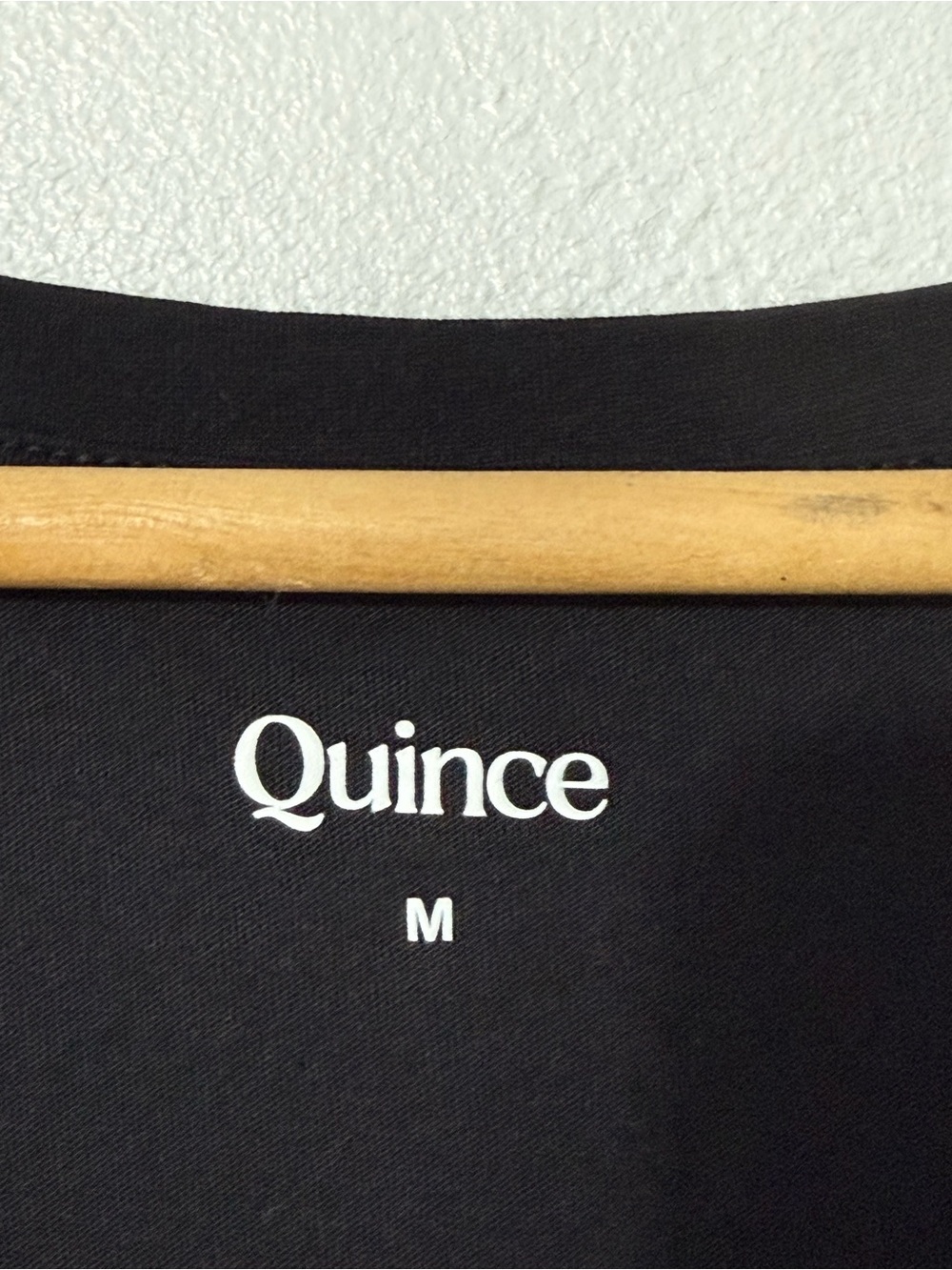 Quince Cotton Modal Scoop Neck Tee - Black Medium - Picture 3 of 8